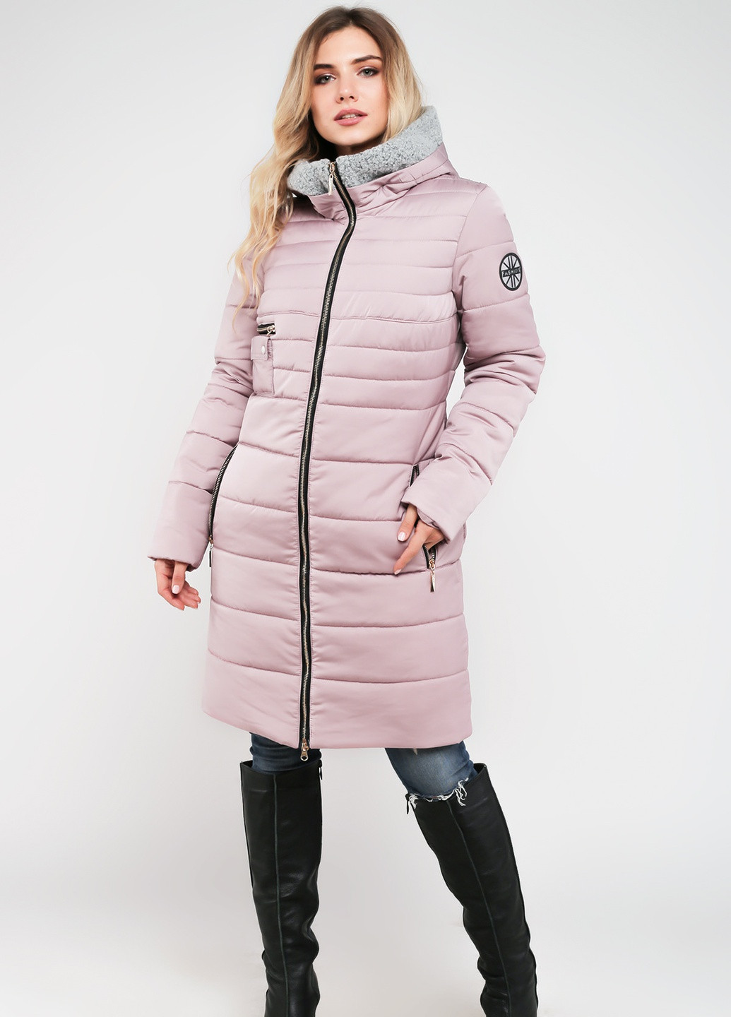 Розовая зимняя куртка Modniy OAZIS