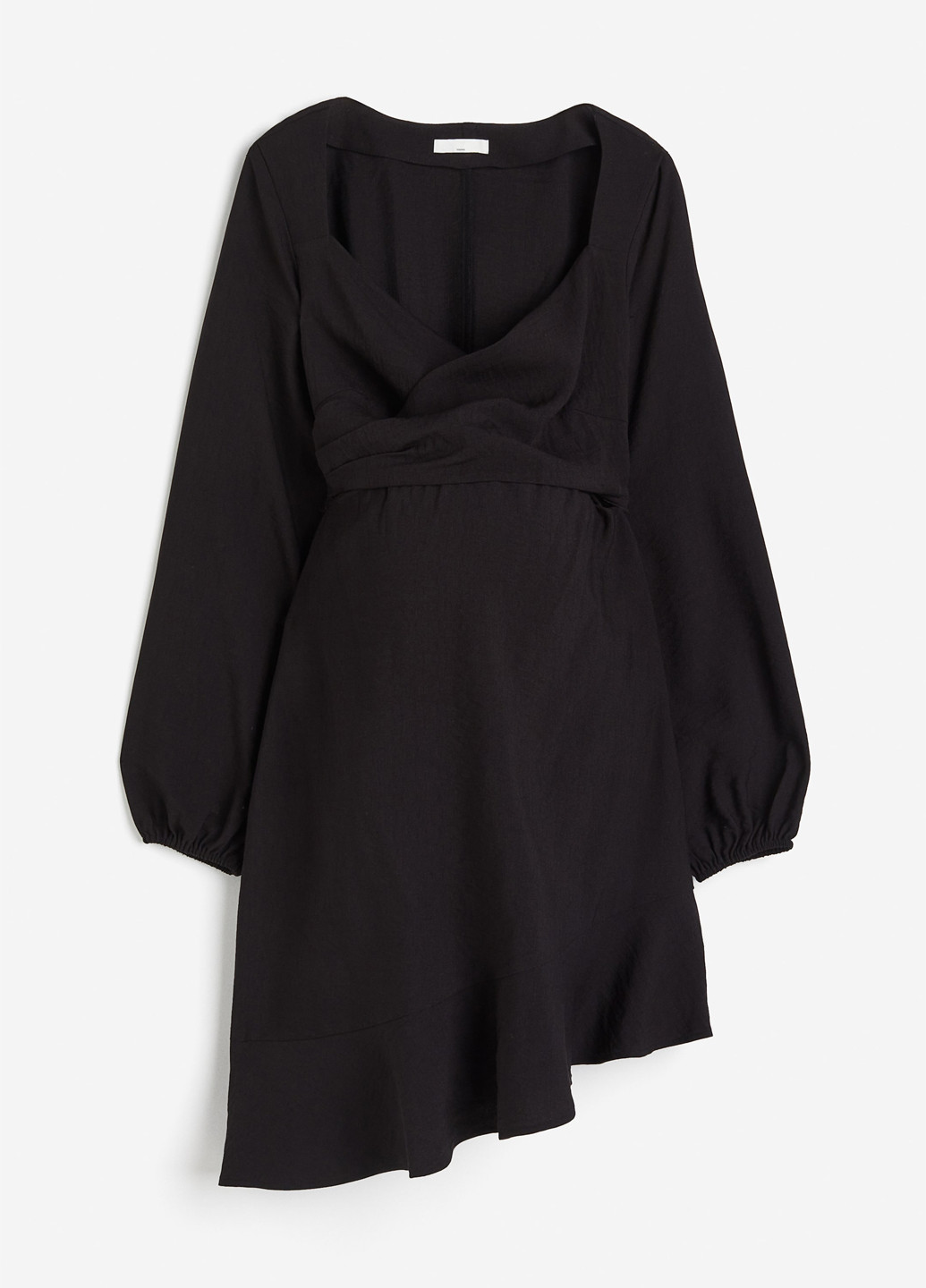 Черное кэжуал платье для беременных клеш, в стиле ампир H&M однотонное