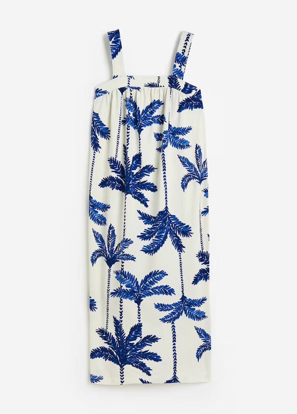 Белое кэжуал платье H&M с рисунком