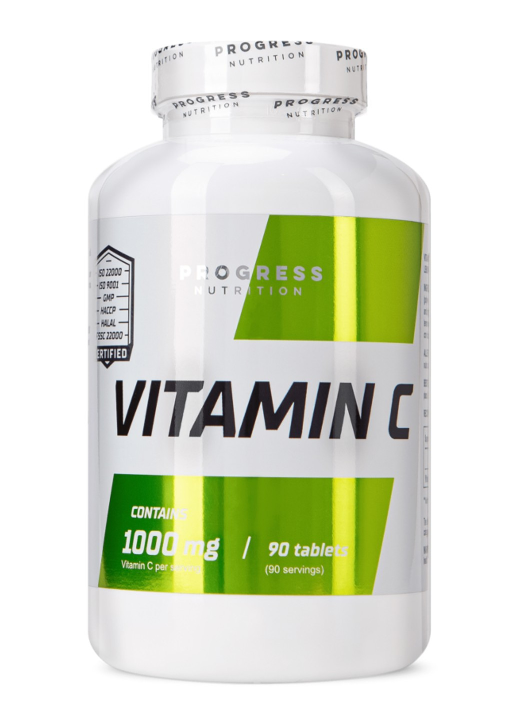 Витамин C Vitamin C 1000 mg 90 таблеток Progress Nutrition (255408423)