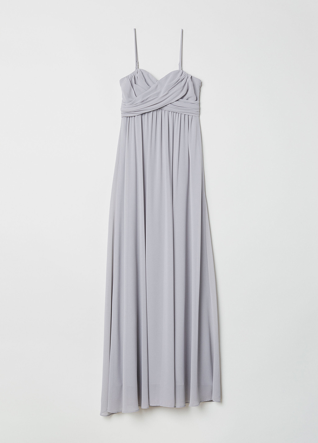 Світло-сіра вечірня плаття, сукня H&M однотонна