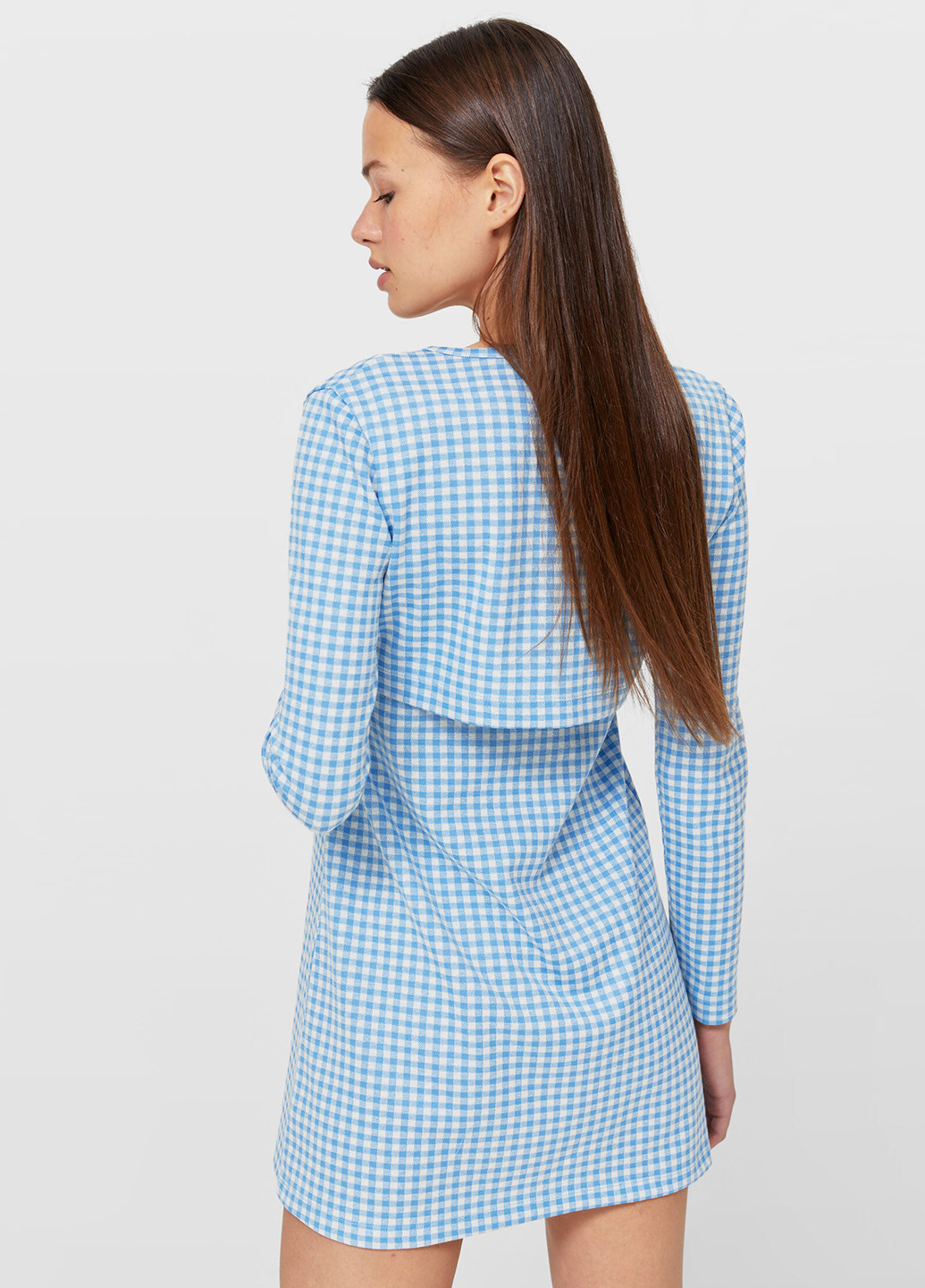 Голубой демисезонный комплект (платье. болеро) Stradivarius