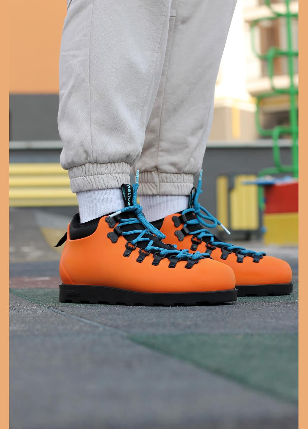 Оранжевые зимние ботинки 31106800-2400 Native