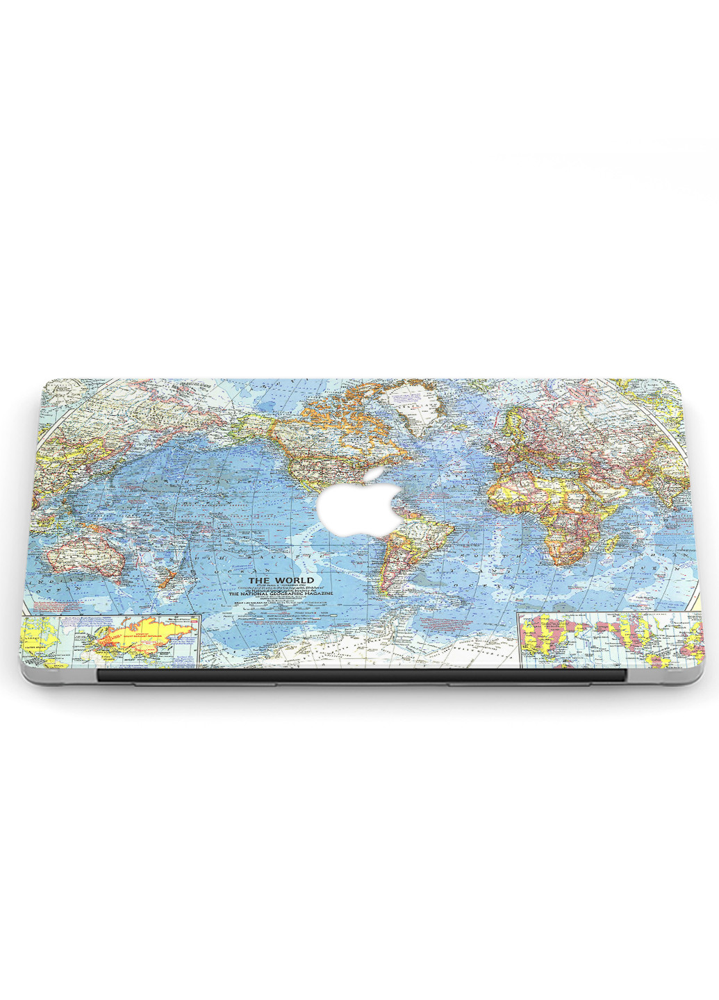 Чехол пластиковый для Apple MacBook Air 13 A1466 / A1369 Карта мира (World map) (6351-2396) MobiPrint (218862975)