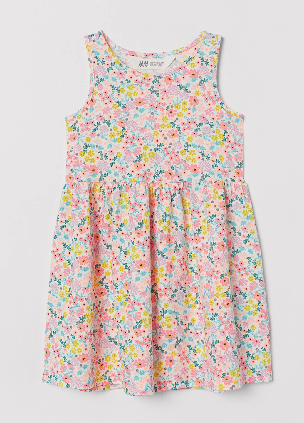 Светло-розовое платье H&M (200365904)