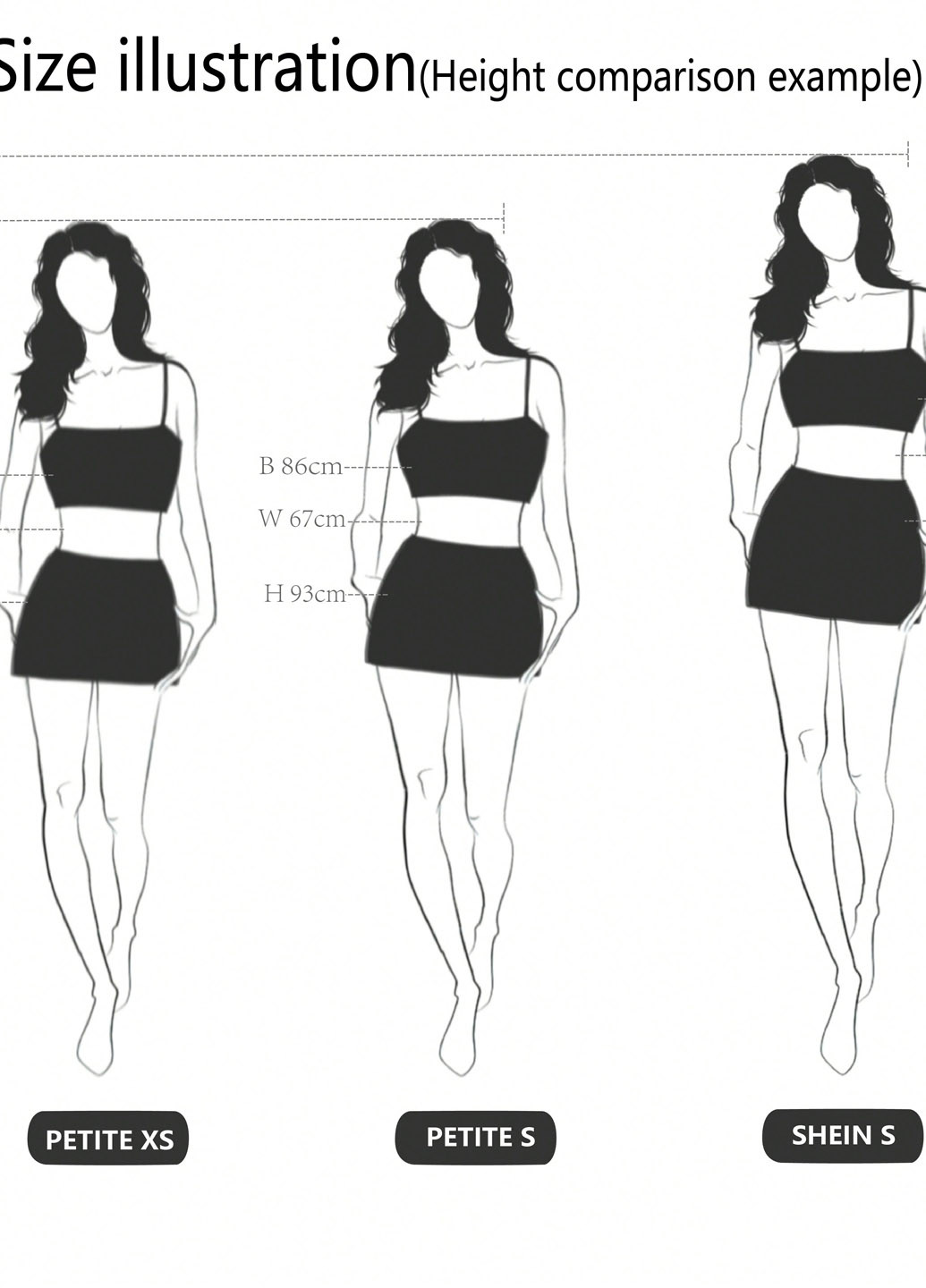 Темно-синий летний комплект (топ, юбка) SHEIN