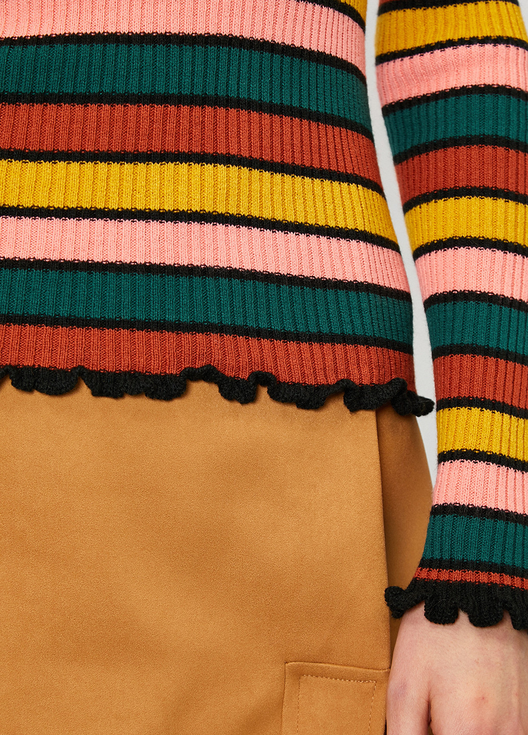 Комбинированный демисезонный свитер KOTON