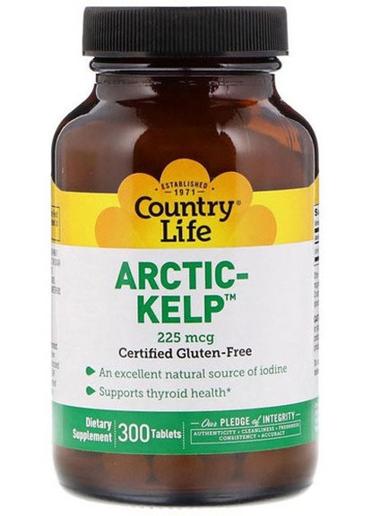 Arctic-Kelp 225 mcg 300 Tabs Country Life (256380074)