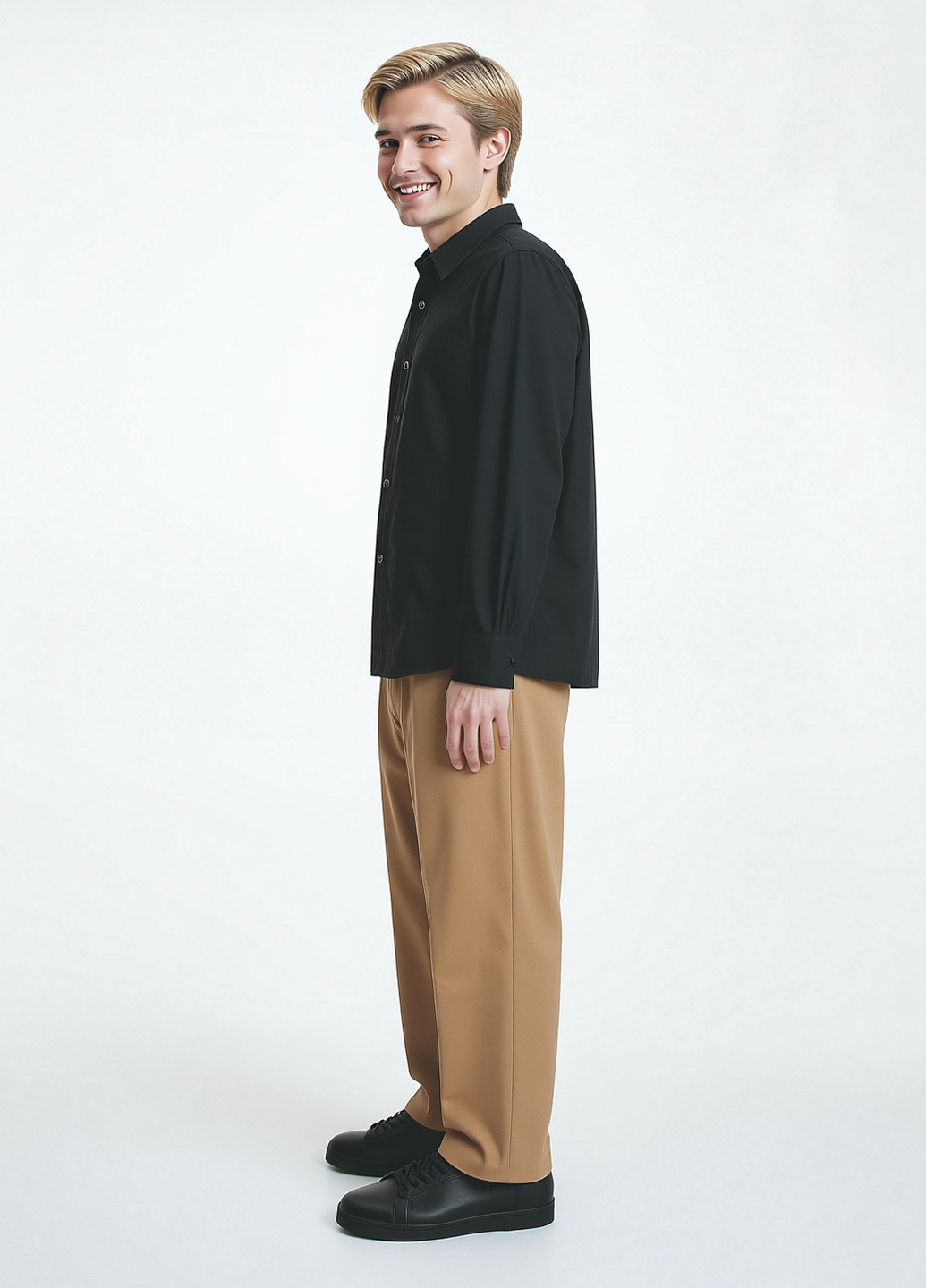 Светло-коричневые классические, кэжуал демисезонные классические брюки Reserved