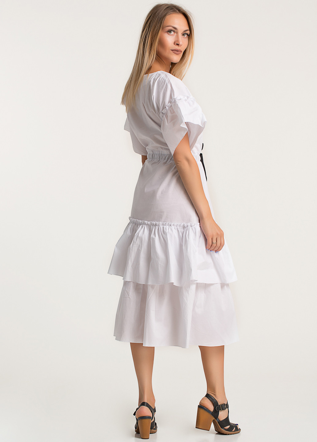 Білий кежуал сукня Lilove однотонна