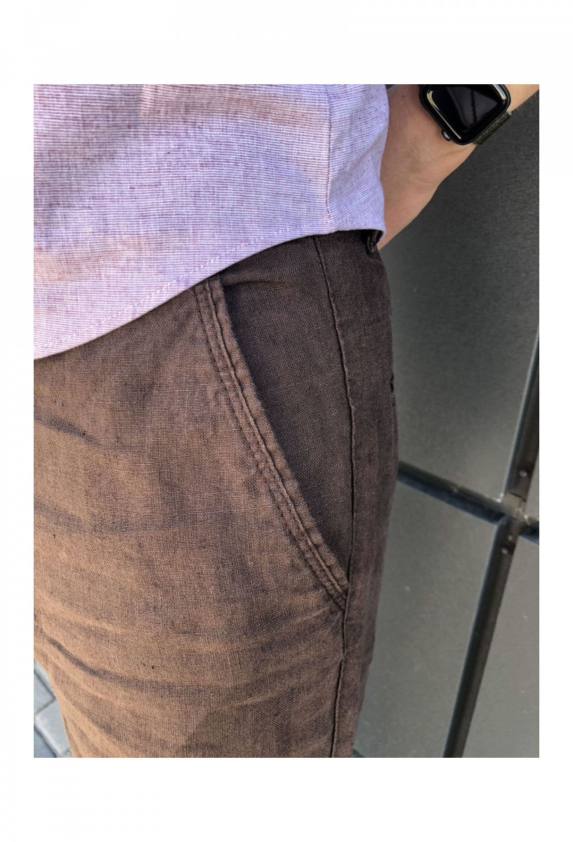 Темно-коричневые летние брюки Missouri