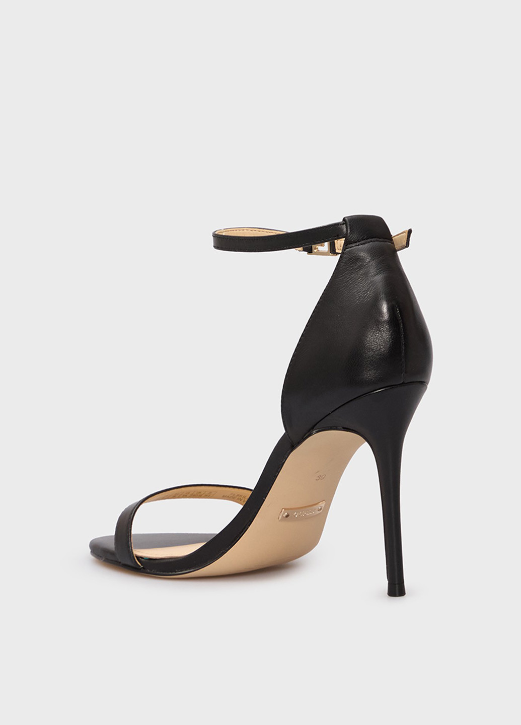 Черные босоножки Guess с ремешком с логотипом