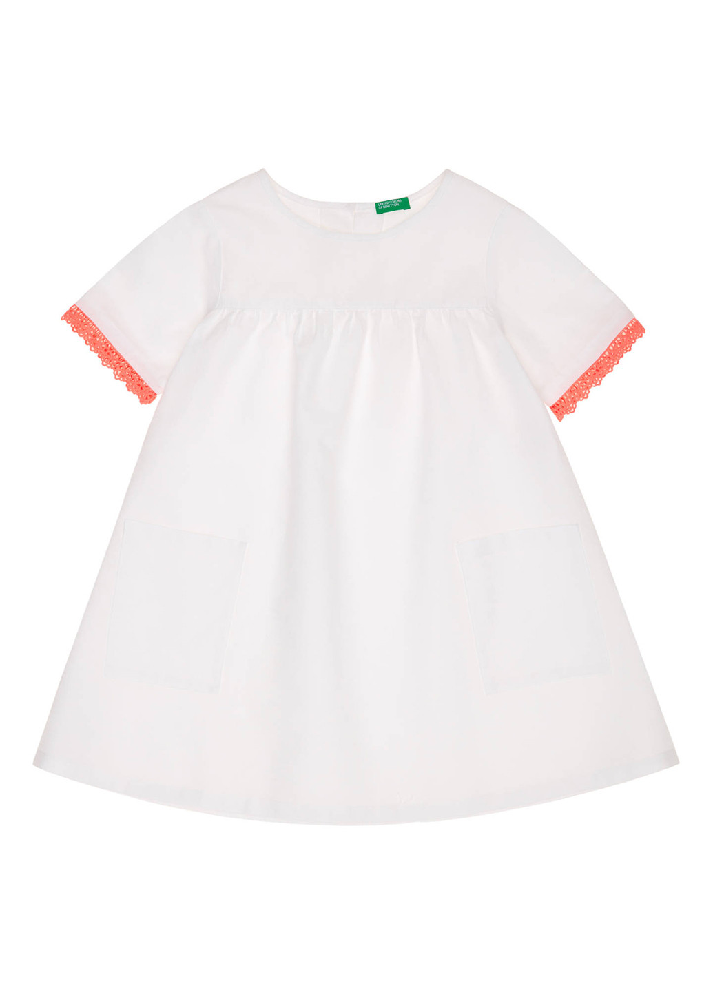 Белое платье United Colors of Benetton (135182924)