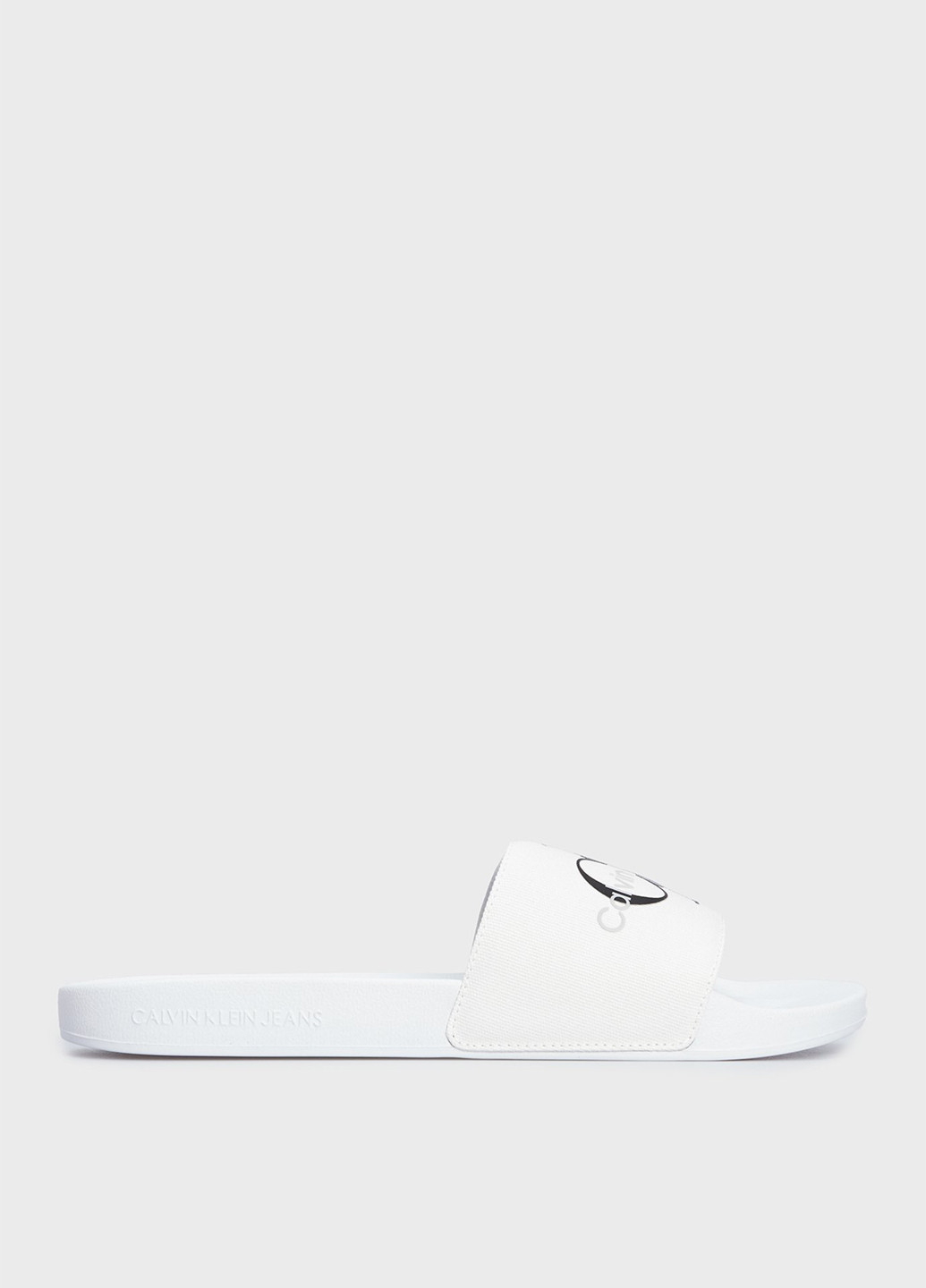 Белые кэжуал, спортивные, пляжные шлепанцы Calvin Klein Jeans
