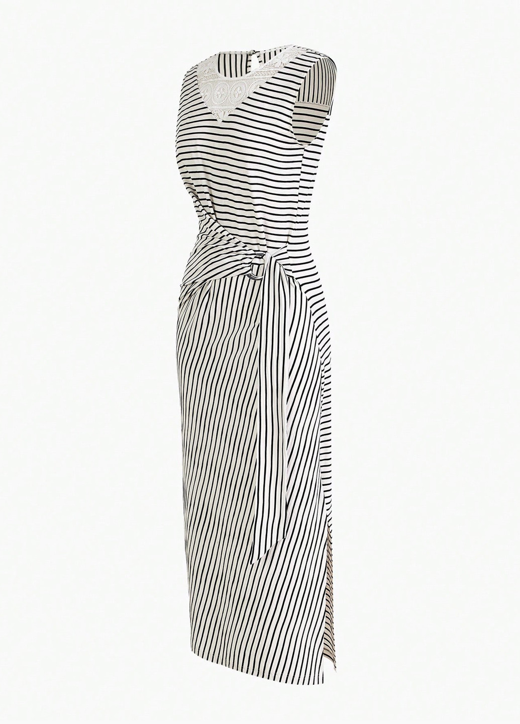 Чорно-білий кежуал сукня сукня-майка SHEIN в смужку