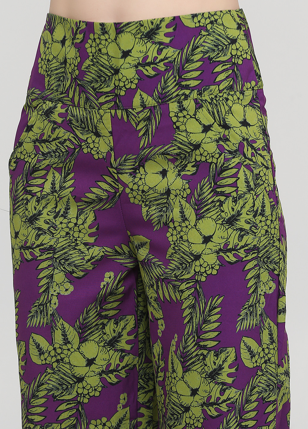 Фиолетовые кэжуал летние прямые, палаццо брюки Rita Ross