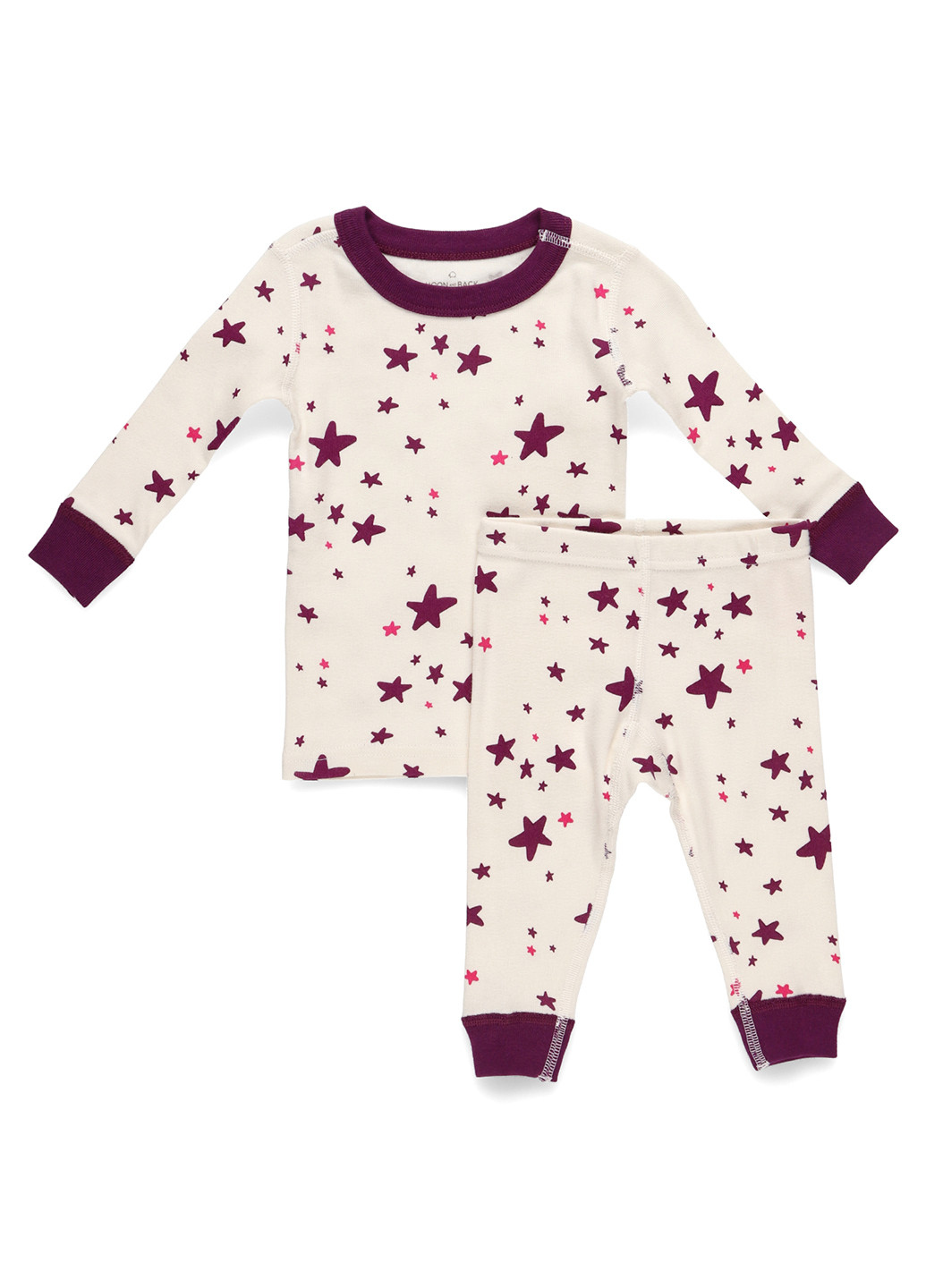 Молочная всесезон пижама (лонгслив, брюки) лонгслив + брюки The Moon & Back