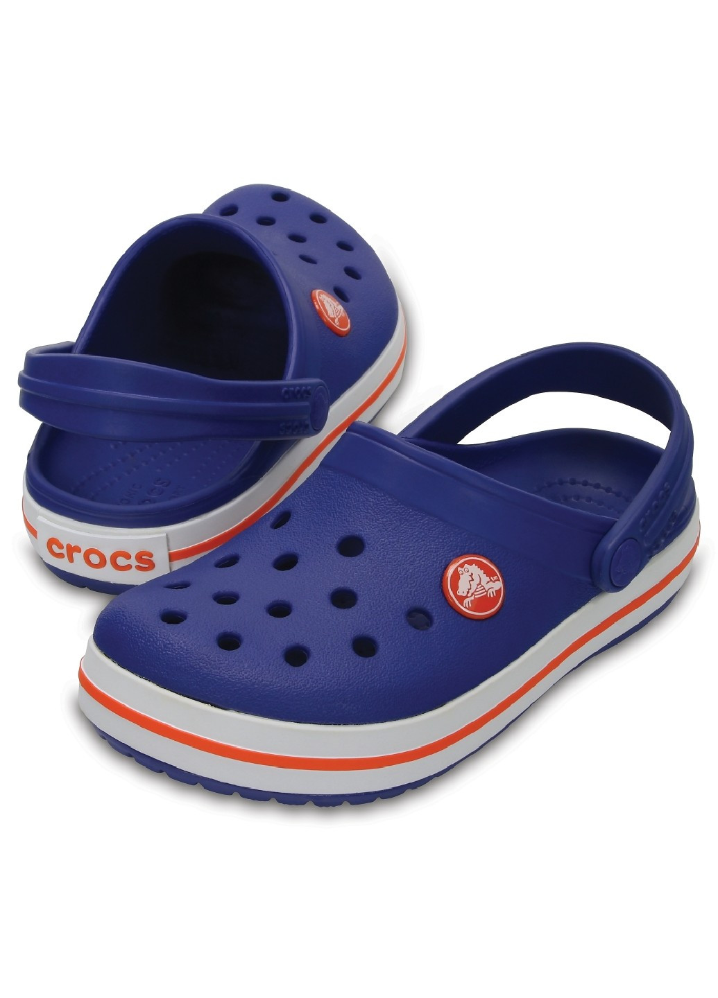 Синие детям:сабо Crocs