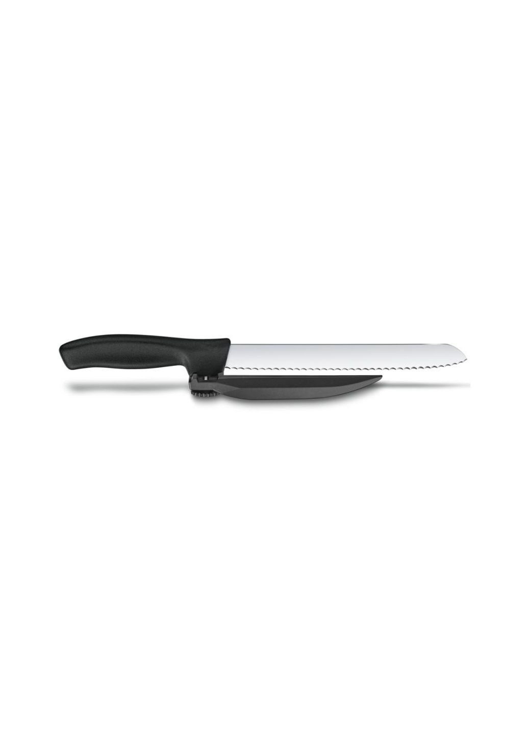 Кухонный нож SwissClassic DUX 21 см Serrated Black (6.8663.21) Victorinox (254069153)