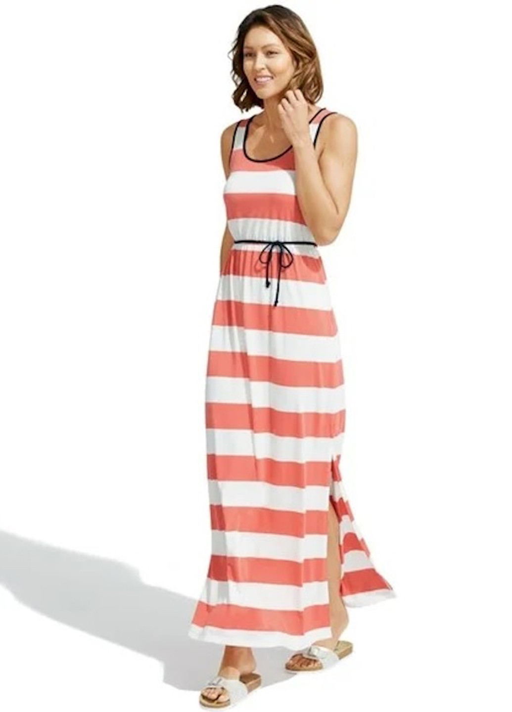 Комбінована пляжна сукня в грецькому стилі Esmara в смужку