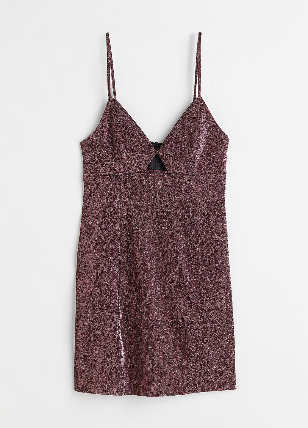 Темно-рожева коктейльна сукня H&M меланжева