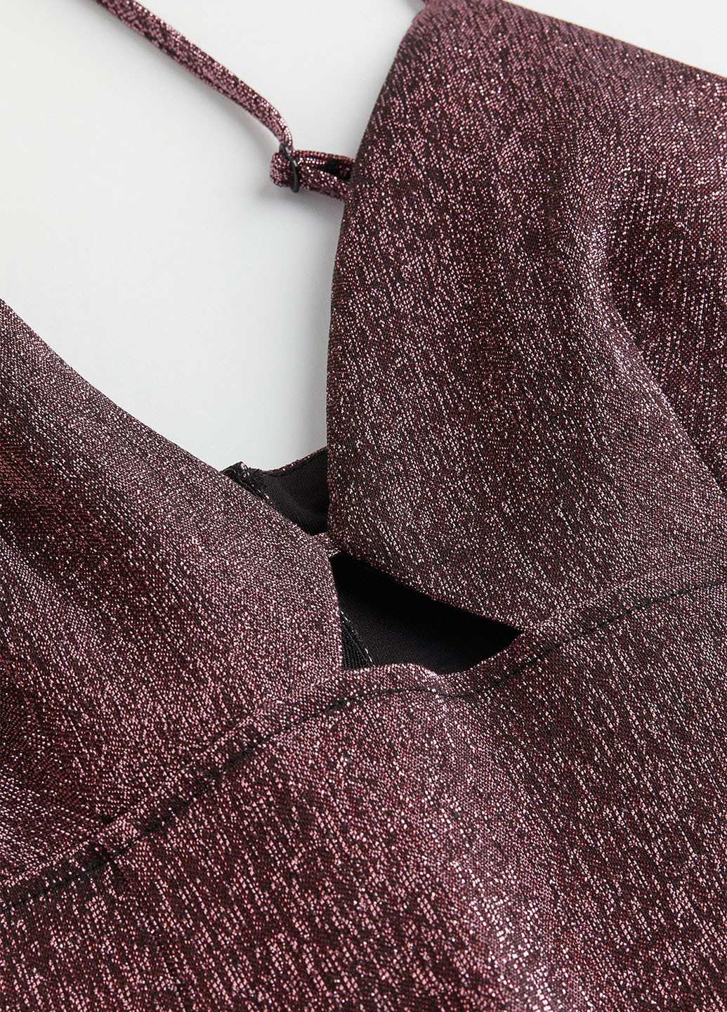 Темно-рожева коктейльна сукня H&M меланжева