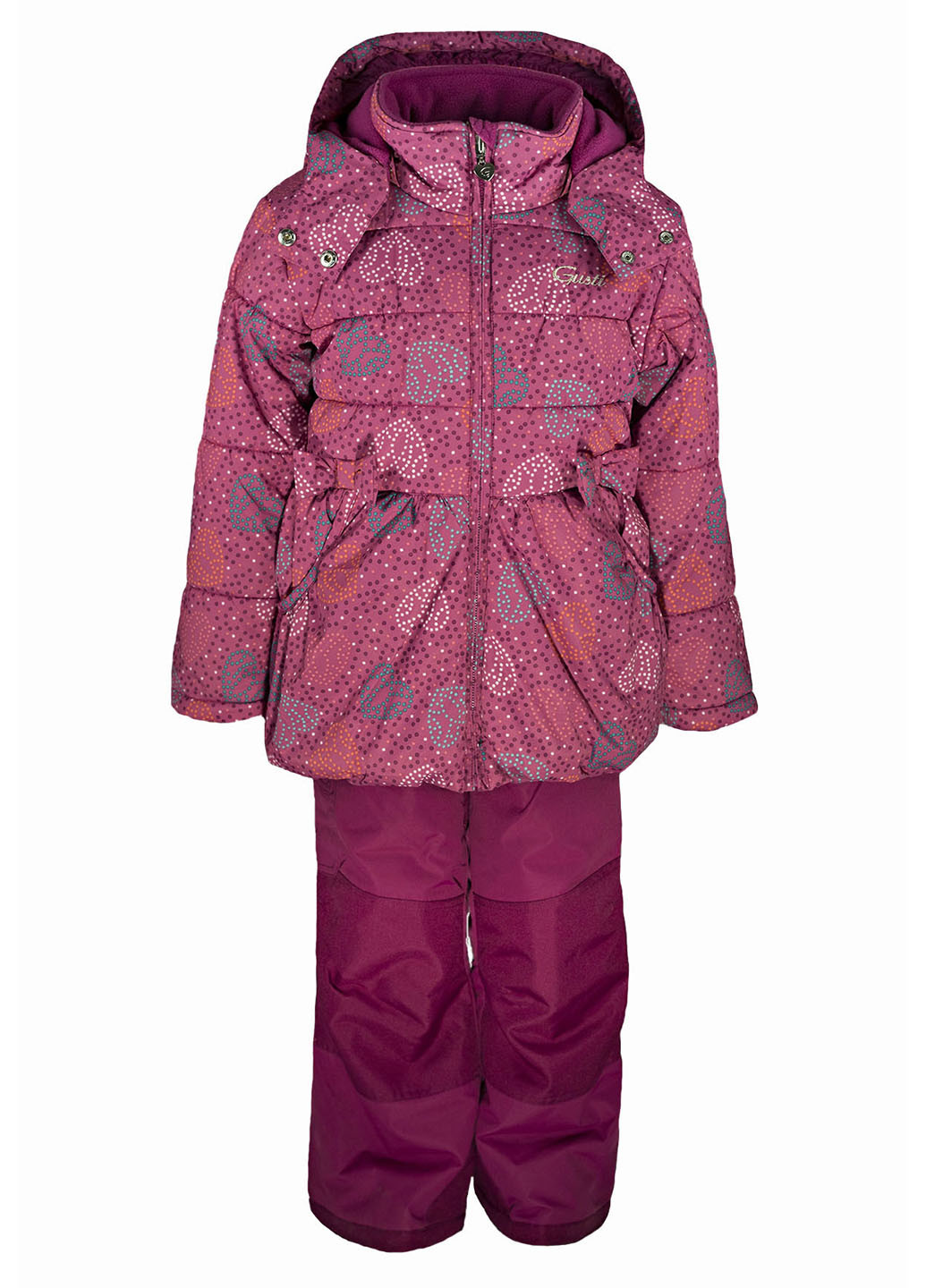 Рожево-ліловий зимній комплект (куртка, штани) Gusti Boutique