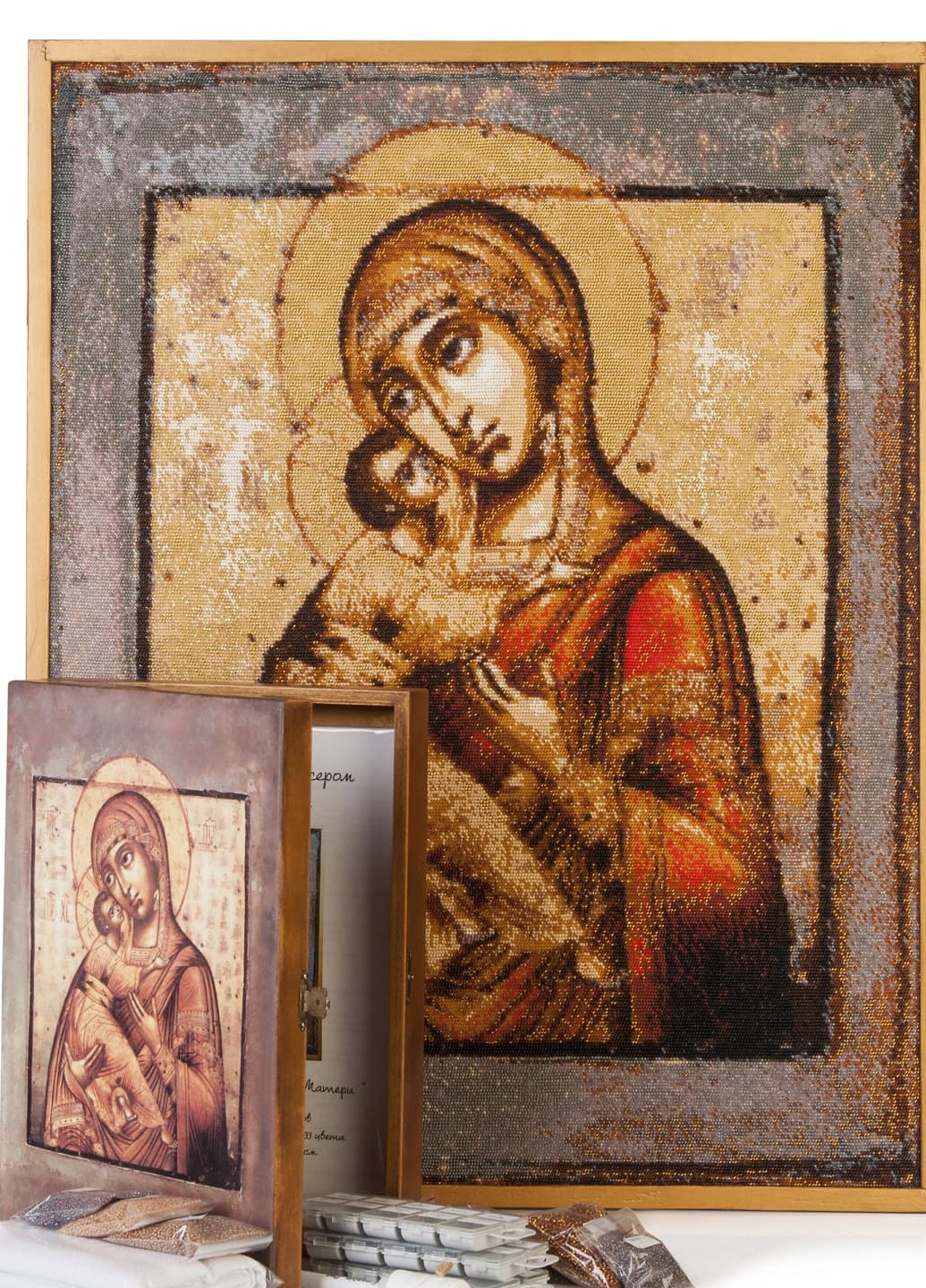 Набір для вишивання бісером Владимирская икона Божией Матери 55х64 см Александра Токарева (252252800)