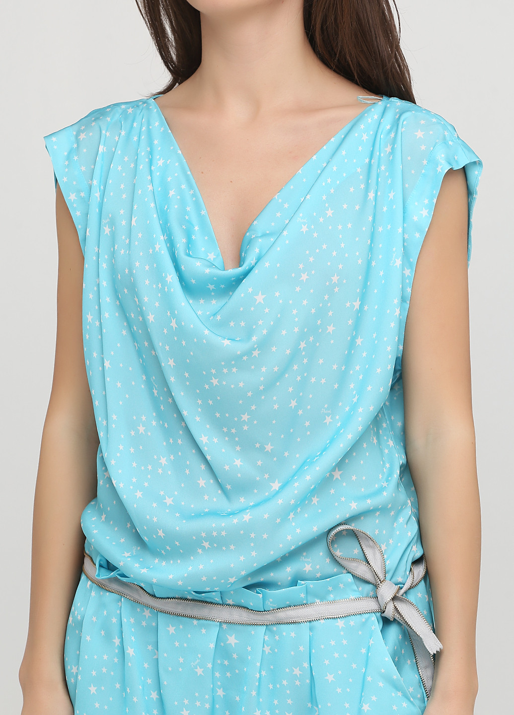 Светло-голубое кэжуал платье Phard звезды