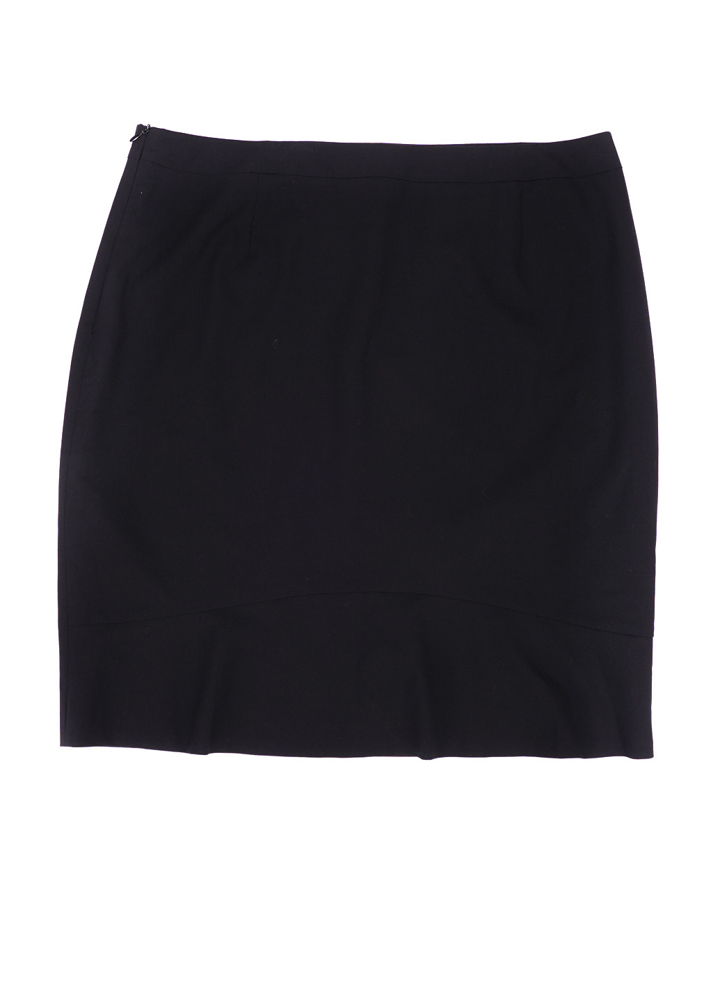Черная кэжуал однотонная юбка S.Oliver а-силуэта (трапеция)