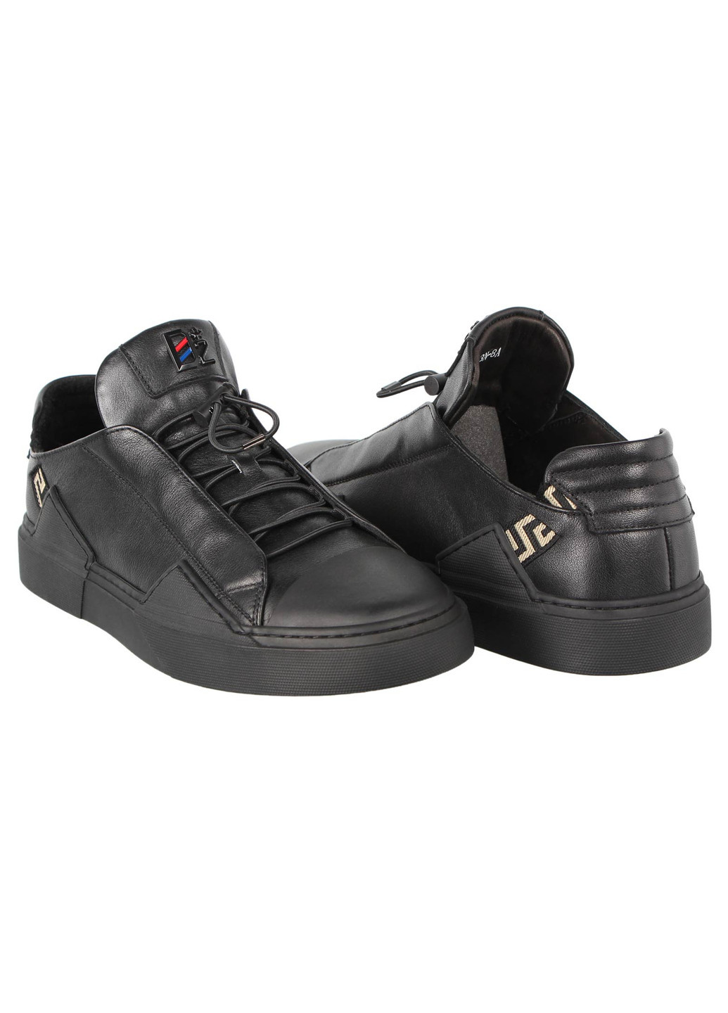 Черные демисезонные мужские кроссовки 196999 Cosottinni