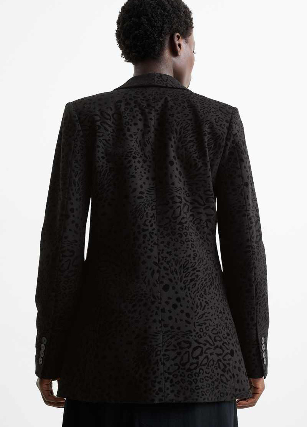 Черный женский жакет C&A леопардовый - демисезонный