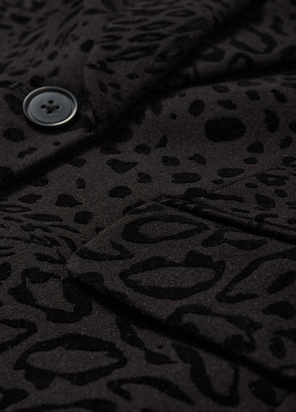 Черный женский жакет C&A леопардовый - демисезонный