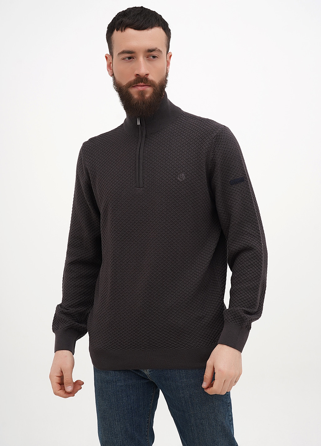 Сірий демісезонний светр Bugatti