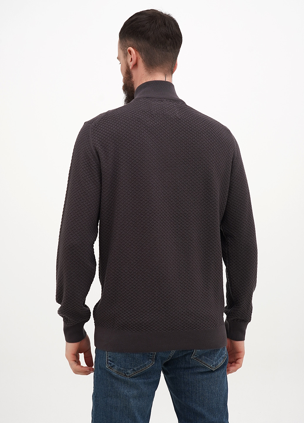 Сірий демісезонний светр Bugatti