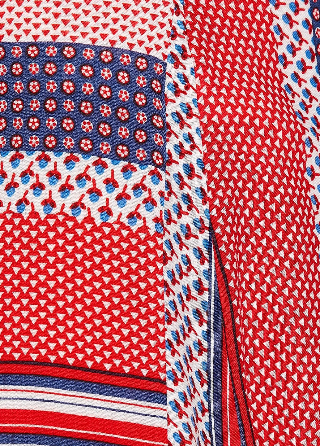 Красная кэжуал с геометрическим узором юбка KOTON на запах