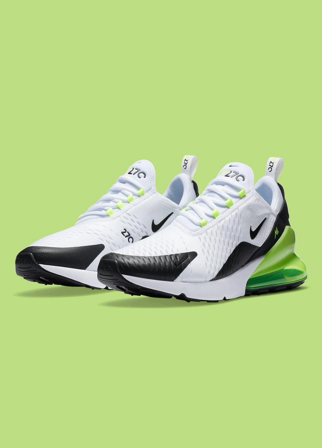 Черно-белые демисезонные кроссовки dc0957-100 Nike Air Max 270