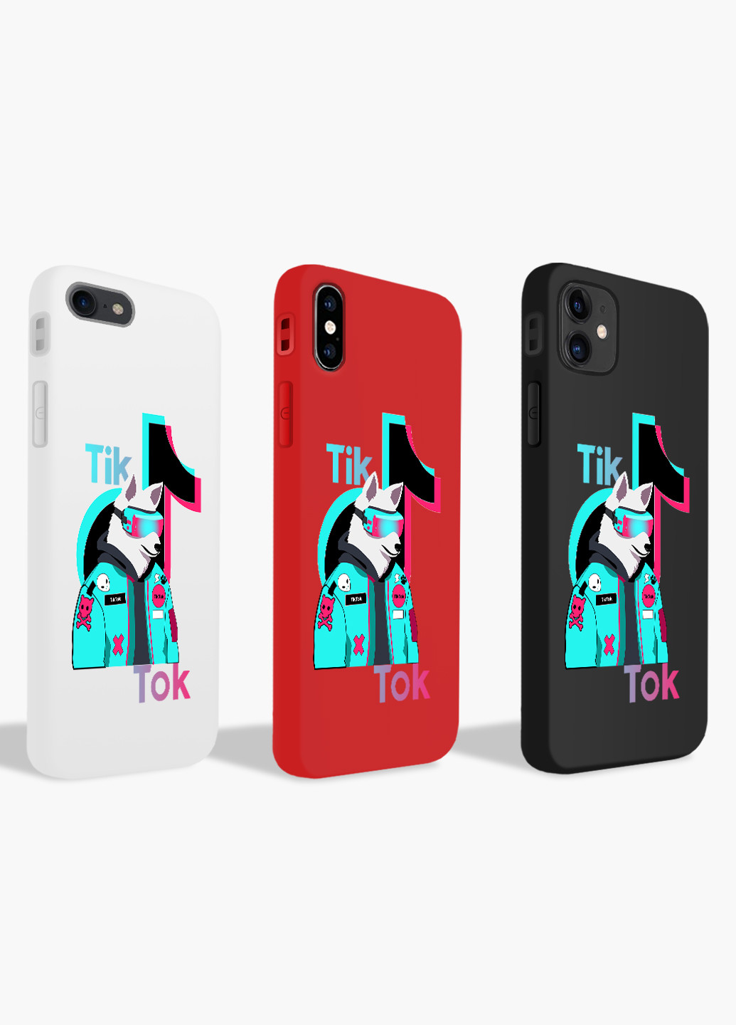 Чехол силиконовый Apple Iphone 7 Волк Тик Ток (Wolf TikTok) (17361-1645) MobiPrint (219517758)