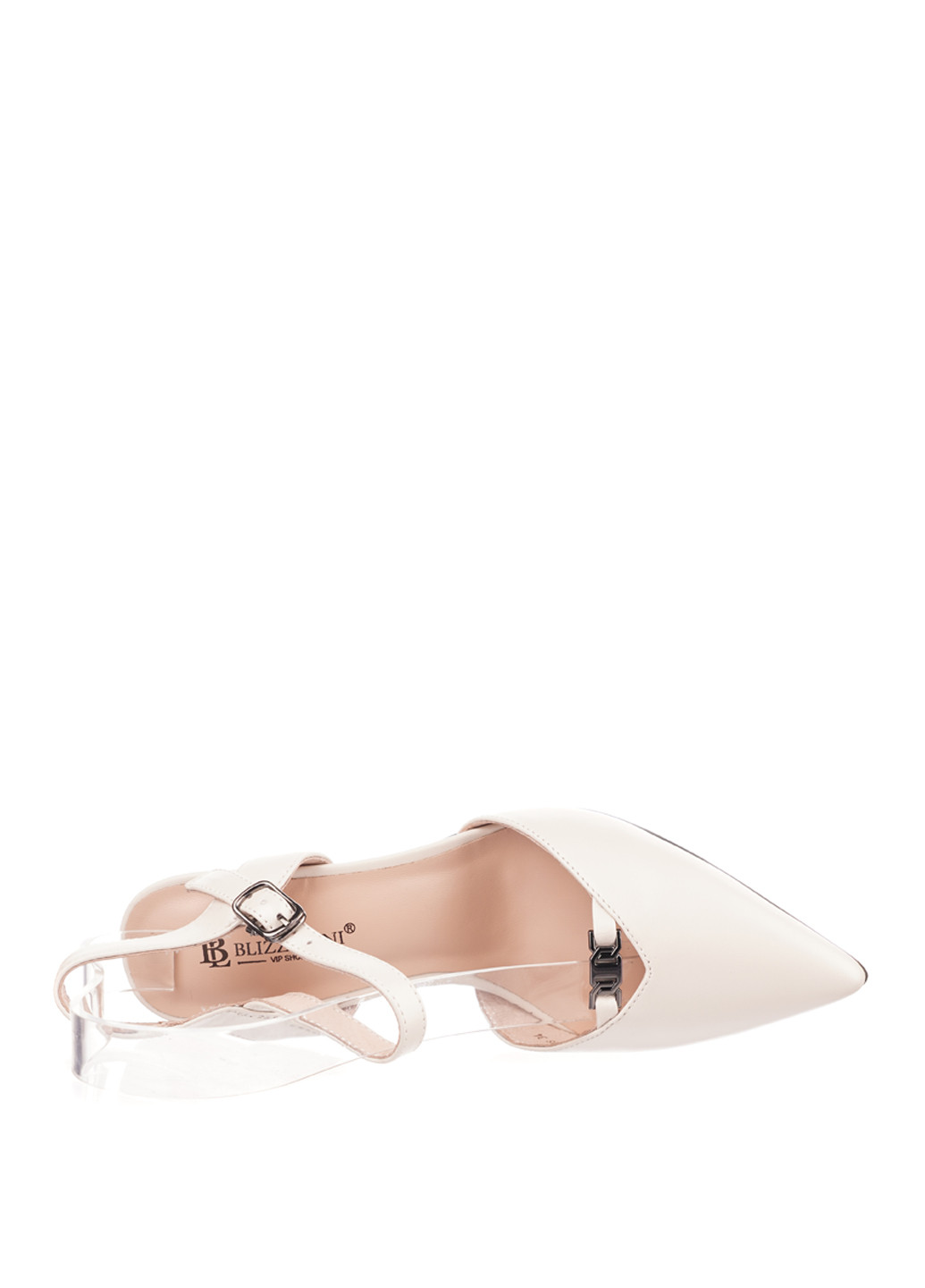 Blizzarini Туфли анкл страп молочный з натуральная кожа, украина — демисезон (317660629)