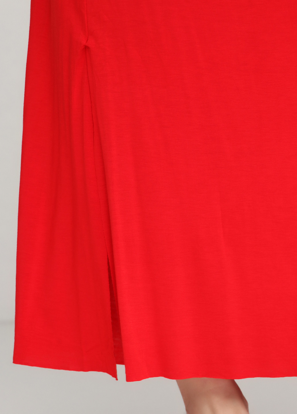 Красная кэжуал однотонная юбка Fashion