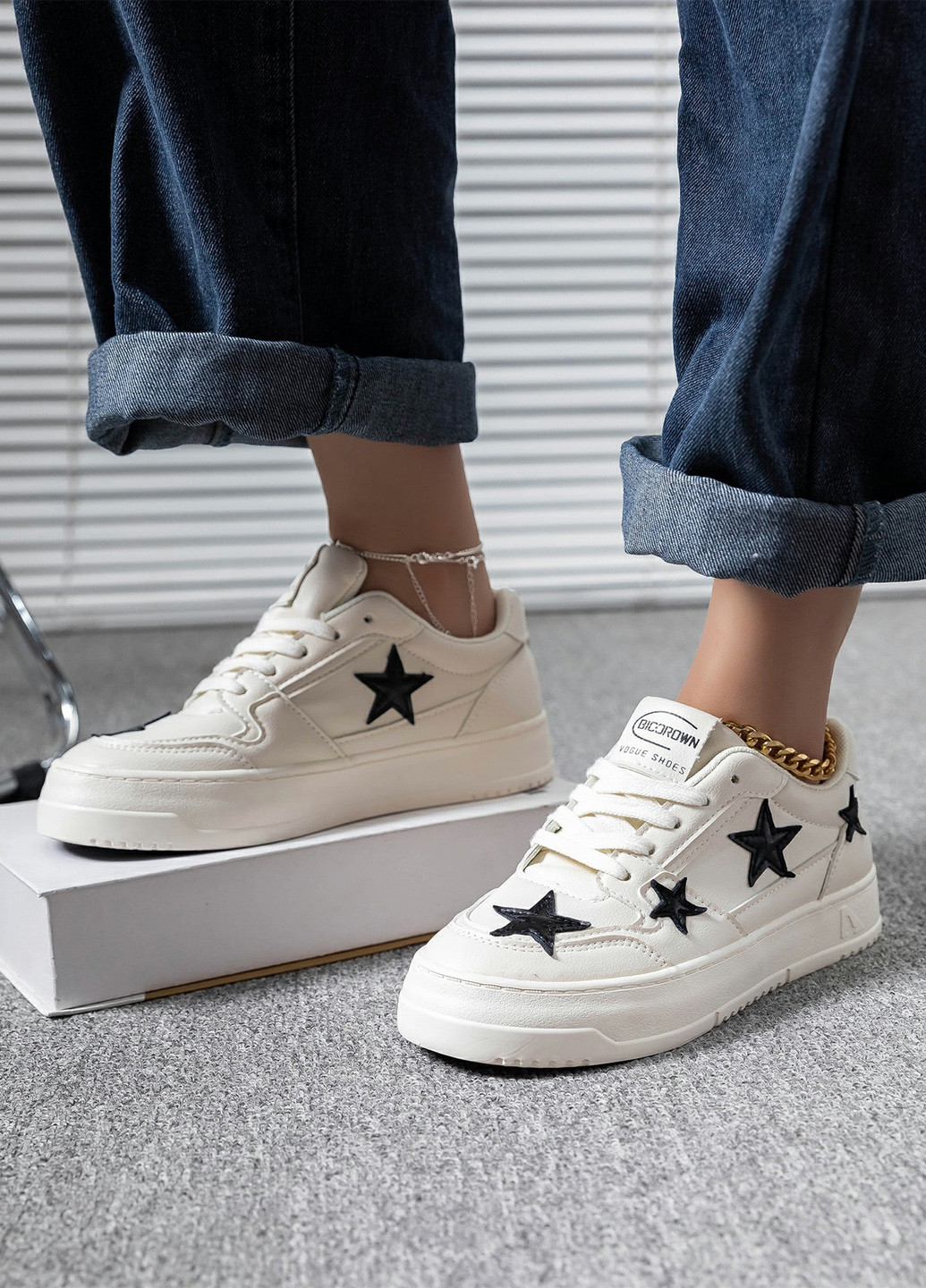 Кроссовки SHEIN белые демисезоны (340109566)