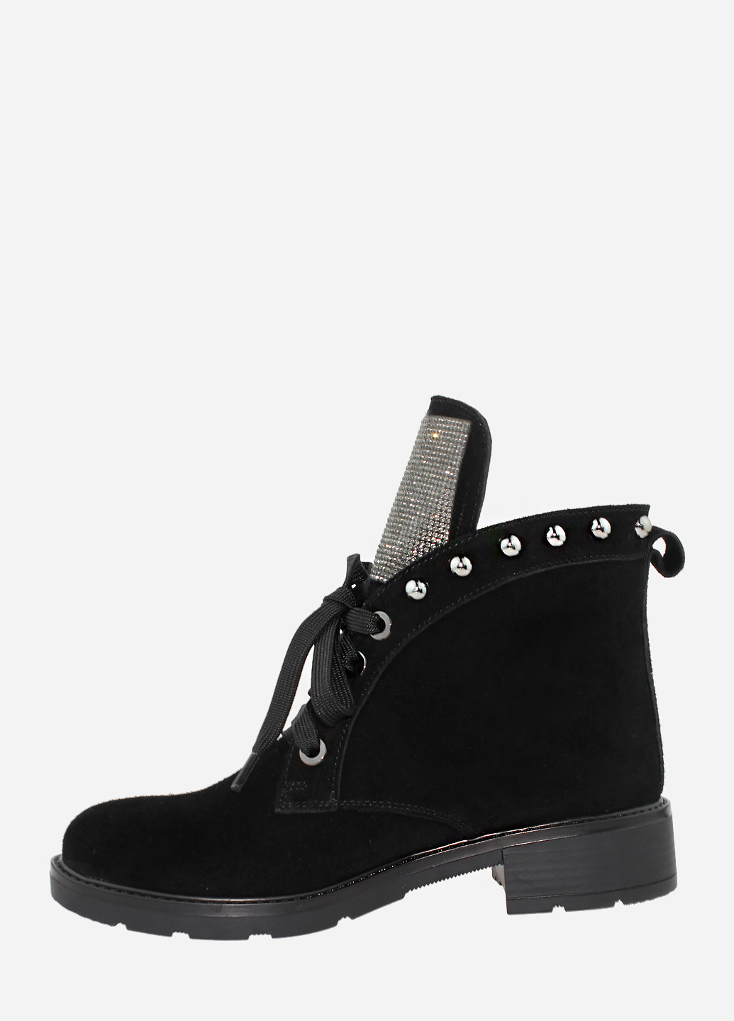 Зимние ботинки re2472-11 черный El passo из натуральной замши