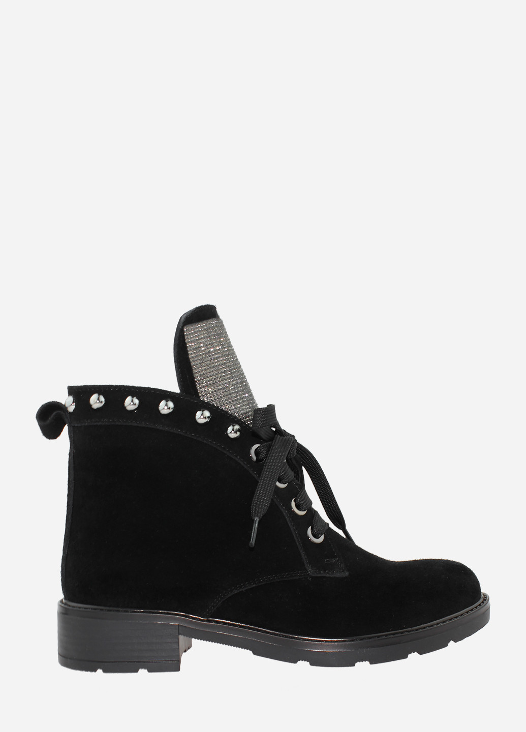 Зимние ботинки re2472-11 черный El passo из натуральной замши