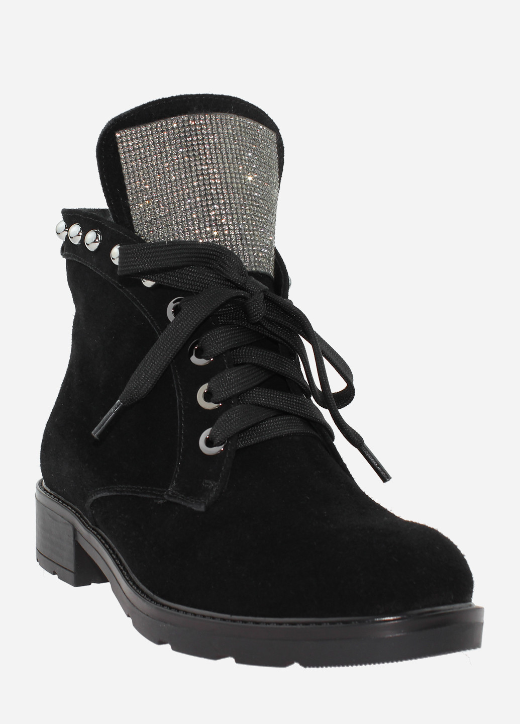 Зимние ботинки re2472-11 черный El passo из натуральной замши