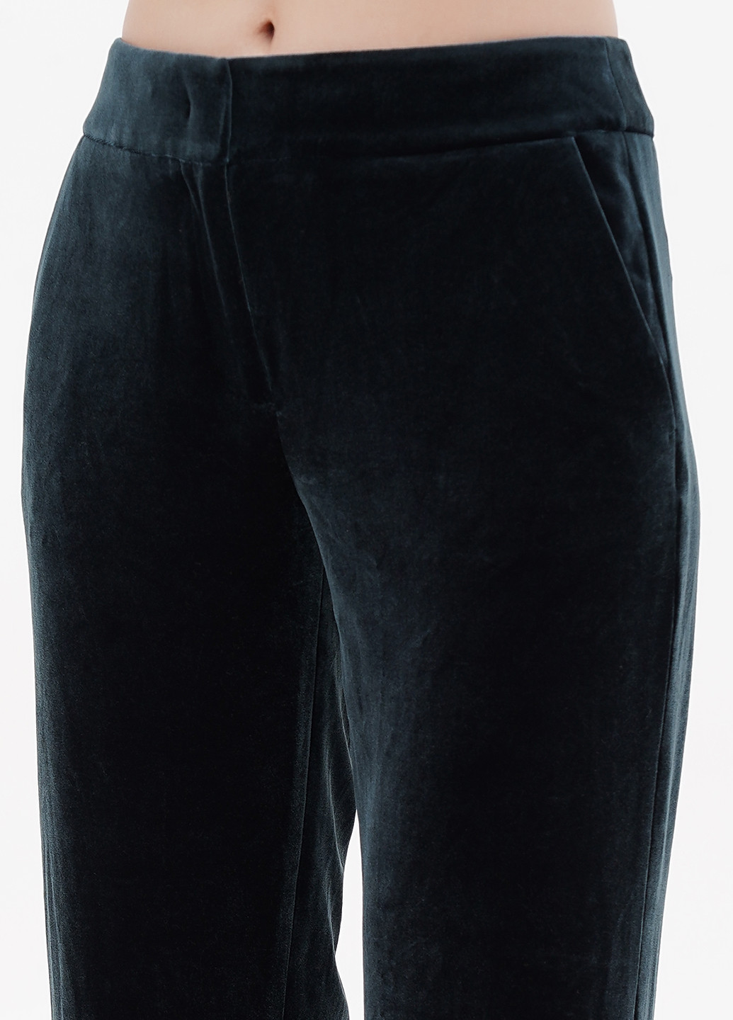 Изумрудные кэжуал демисезонные прямые брюки S.Oliver
