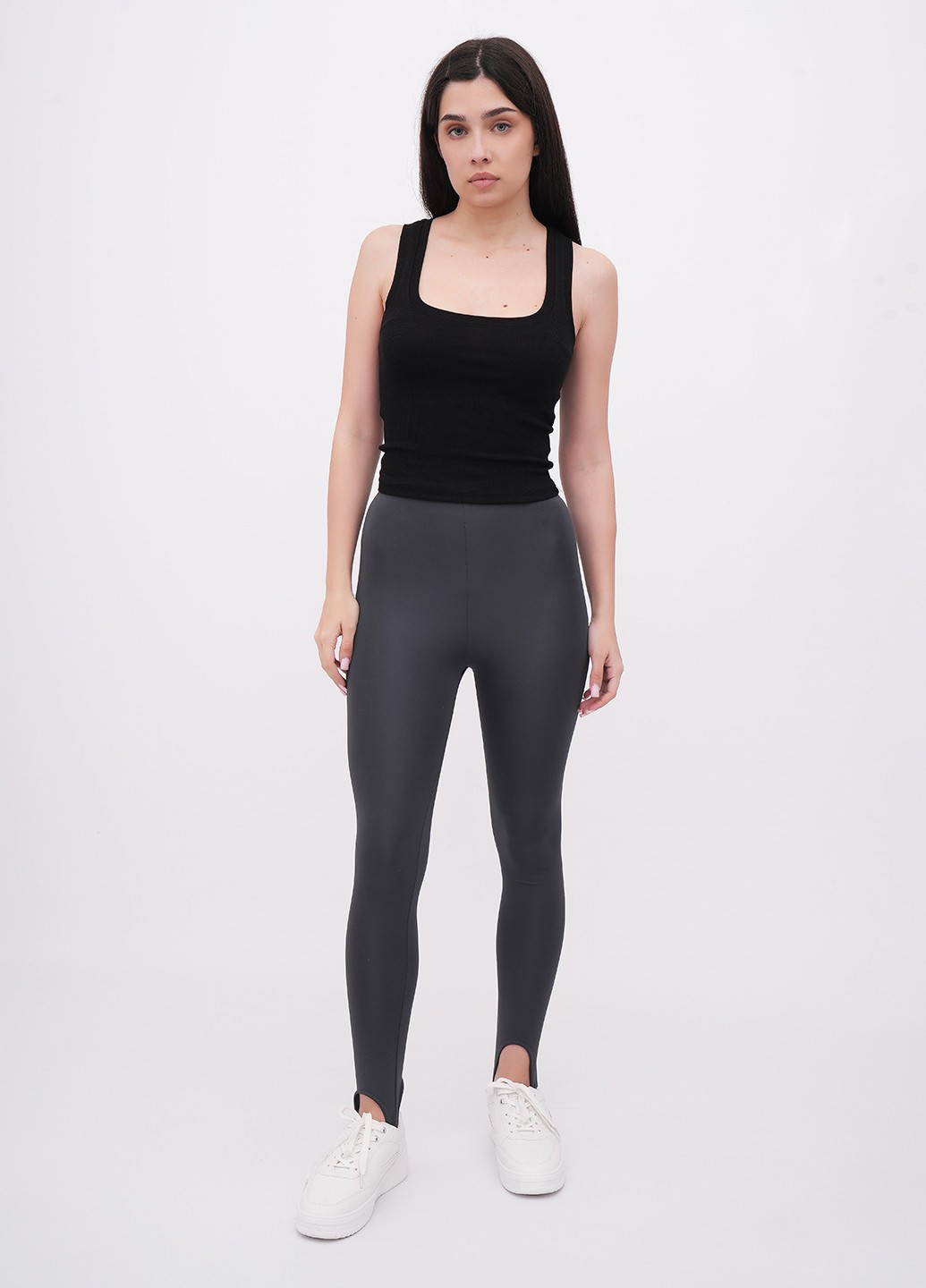 Темно-серые демисезонные леггинсы EQUILIBRI