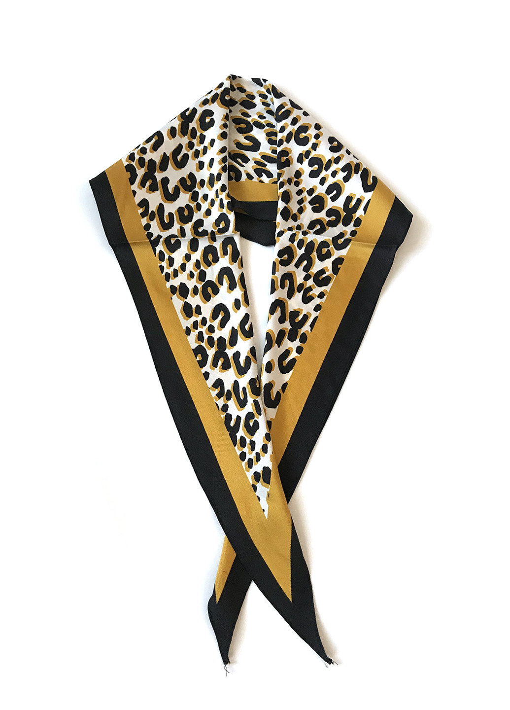 Элегатный леопардовый платок на шею, 116*32см Mulberry (220046497)