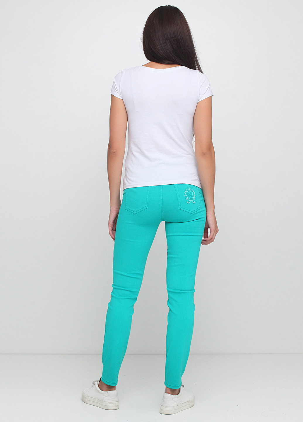 Джинси Liu-Jo скінні однотонні зелені джинсові
