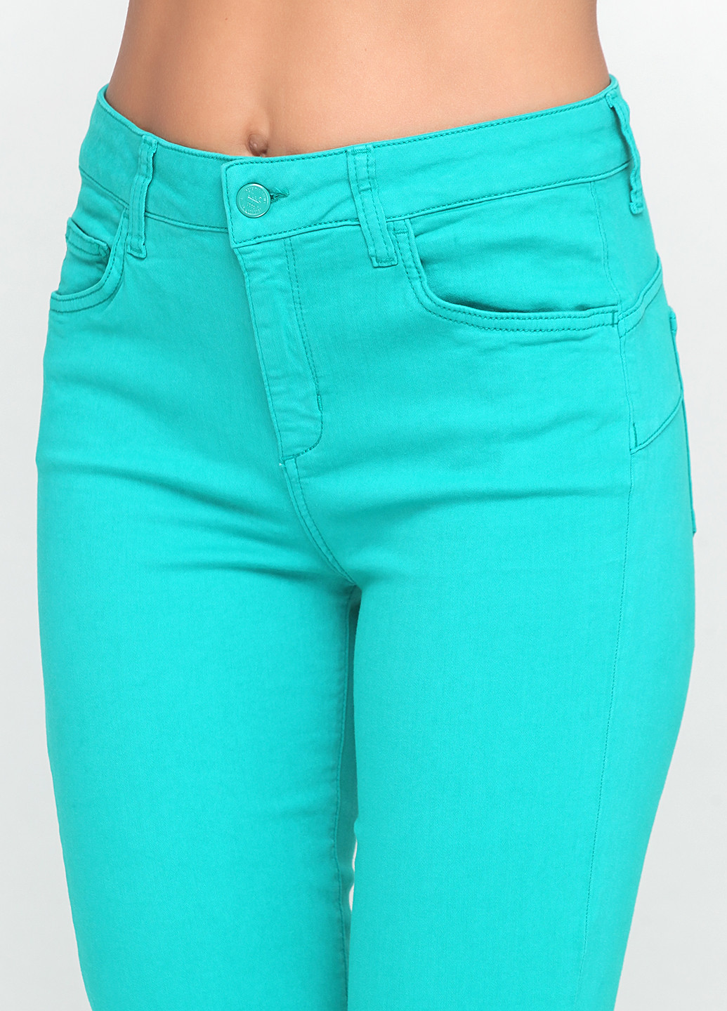 Зеленые демисезонные скинни джинсы Liu-Jo