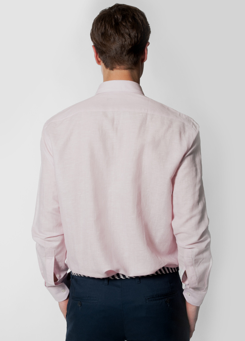 Розовая рубашка однотонная Arber